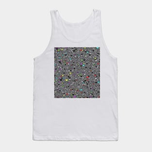 Geometric Abstract Repeat Triangle Wolfram Vector Pattern Tank Top